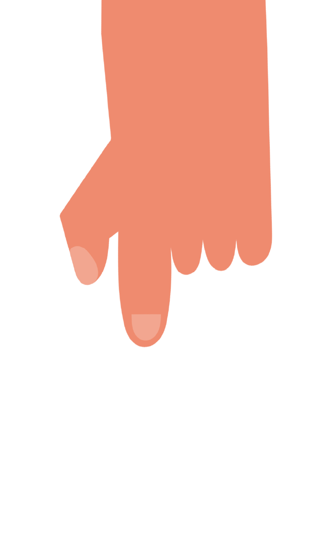 Finger pointing graphic
