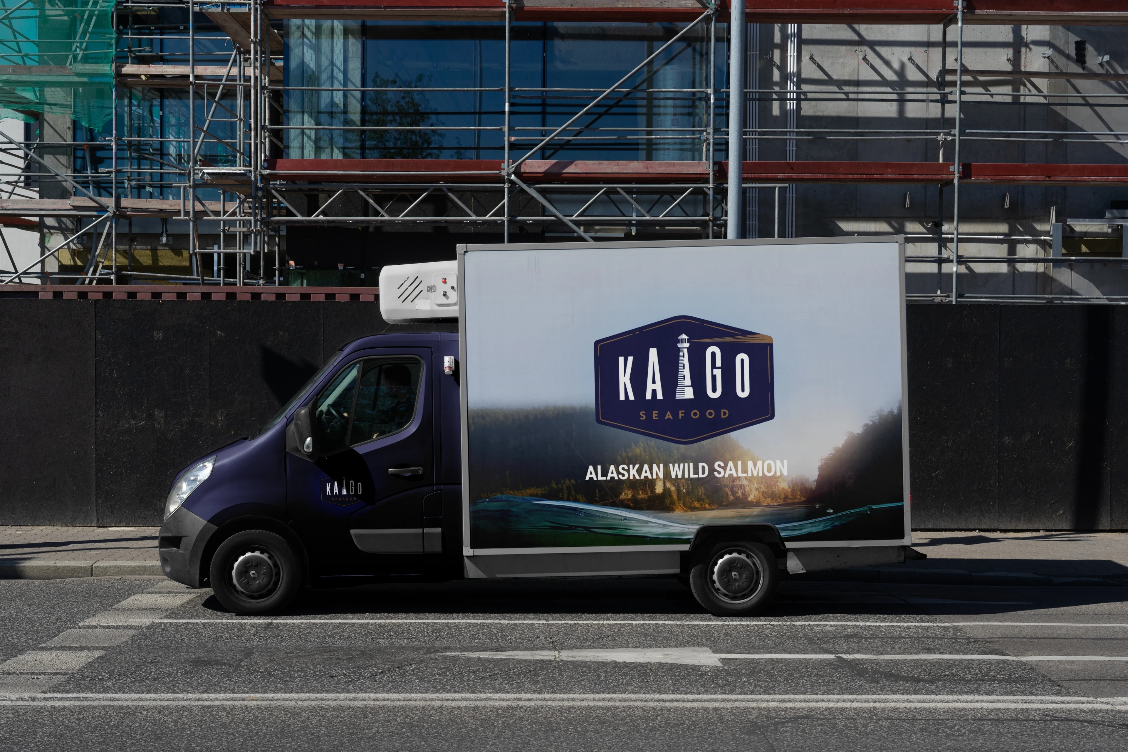 Kaigo branding on shipping containers